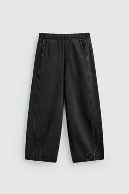 PANTAL?N JOGGER BALLOON FIT LAVADO / Antracita oscuro - Zara фото 7