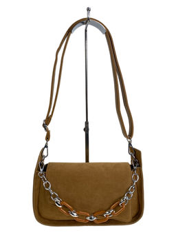 Женская сумка из искусственной замши, цвет коричневый - Greta фото 2