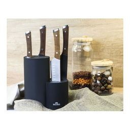 Подставка для ножей двойная Walmer, цвет черный фото 5