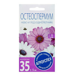 Цена за 2 шт. Семена цветов Остеоспермума "Небо и лед", смесь, О, 0,2г