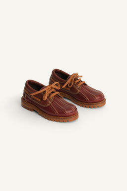 LIMITED EDITION LEATHER DECK SHOES - Zara фото 3