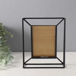 Фоторамка для фото 10×15 см «Лофт. Пространство», металл, чёрная, 22×17.3×6.5 см