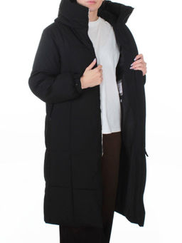 9917 BLACK Пальто зимнее женское (150 гр. холлофайбер)