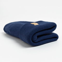 Шапка детская MINAKU: Cozy Winter с отворотом, синяя, размер 52-56 (5-7лет)