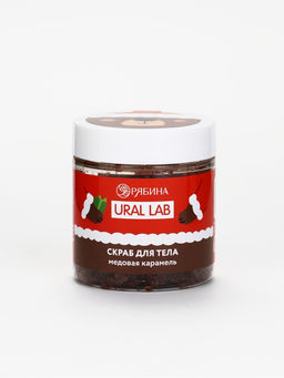 URAL LAB Скраб для тела в банке, 75 г, медовая карамель