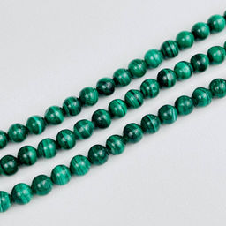 Бусины для украшений из Малахита (54 бусины) 40 см