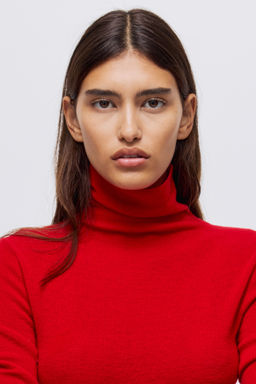 Jersey de cuello alto en mezcla de cachemira - H&m фото 3