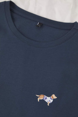 Indigo %100 Pamuk Regular Fit Kopek Desenli Orme Pijama Tak?m? TMNAW23PT00157