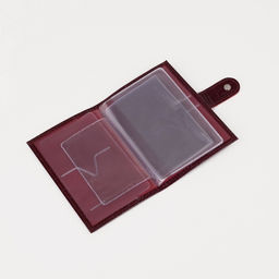 Обложка для автодокументов на кнопке, цвет бордовый - Textura фото 3