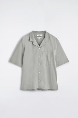 CAMISA DE ALGOD?N CON CUELLO ABIERTO