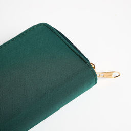 Кошелёк на молниях, цвет зелёный - Simaland фото 3