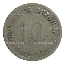 10 пфеннигов 1891 года D Германия