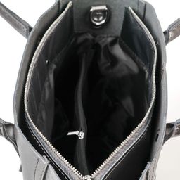 Женская кожаная сумка 9145-220 Пеарл Блек - Cidirro фото 4