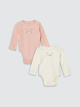 Bisiklet Yaka K?z Bebek ??t??tl? Body 2li