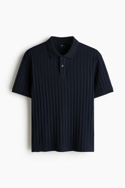 Polo en punto con textura Slim Fit - H&m фото 4