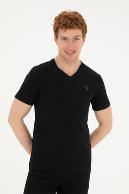 Мужская черная базовая футболка Неожиданная скидка в корзине - U.s. polo assn фото 3