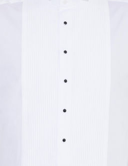 Белая приталенная рубашка под смокинг - Cacharel фото 6