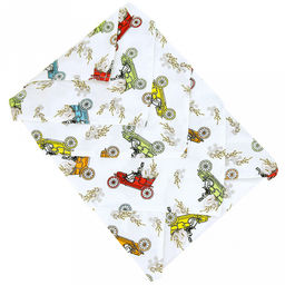 "Путешествие" Салфетки сервировочные, комплект 4шт, 45х45см, плотность 186г/м2, премиум хлопок 100%, "Домашняя мода" (Россия)