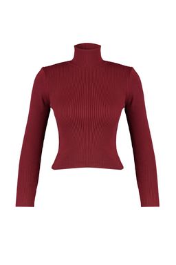 Bordo Basic Bal?kc? Yaka Triko Kazak TWOAW21KZ1279