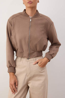 Haki Regular Kal?p Suet Bomber Ceket Mont TWOAW26CE00077 - Trendyolmilla фото 3