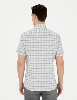 Gri Regular Fit K_sa Kollu G_mlek - Pierre cardin фото 5
