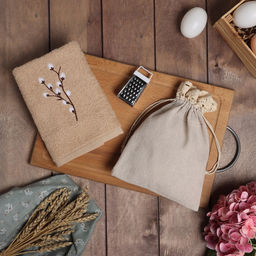 Набор подарочный Willow: полотенце 30?60 см, тёрка 7.7?3.7 см