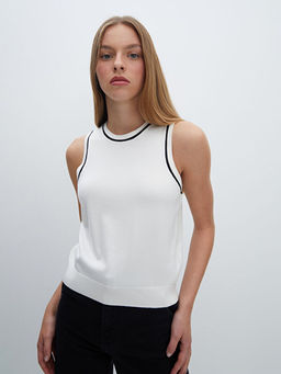 Bisiklet Yaka Kad?n Triko Atlet