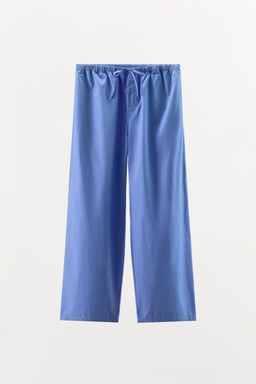 POPLIN PYJAMA TROUSERS - Zara фото 6