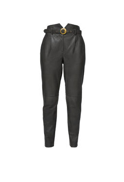 Кожаные брюки, графитовые