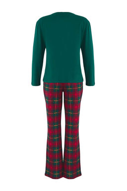 Yesil Ekose / Kareli 30/1 Openend Orme Pijama Tak?m? THMAW26PT00042