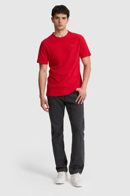 Erkek K_rm_z_ Regular Fit Polo Yaka Basic Ti__rt