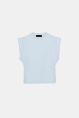 KNIT WAISTCOAT WITH DEFINED SHOULDERS - Zara фото 7