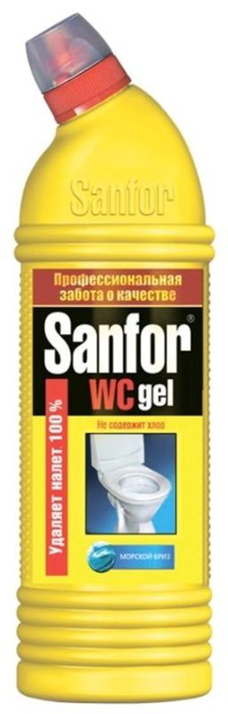 SANFOR WC гель д/чист.туалета 750мл Морской бриз