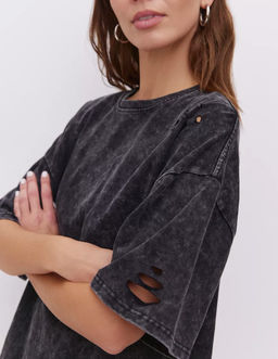 K12748 Футболка (плотный хлопок) ЧЕРНЫЙ