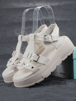 08-PEAG33-1 LT. BEIGE Босоножки женские (натуральная кожа)