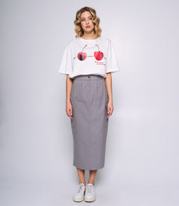 Юбка #ОБШ1823, серый