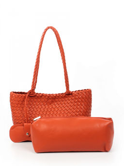 LACCOMA сумка СУ1056-оранжевый эко кожа хлопок