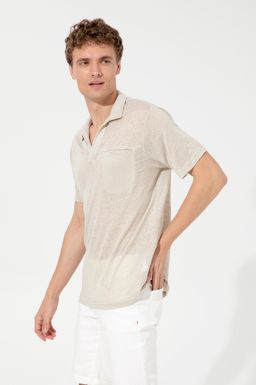 U. S. Polo Assn Мужская футболка с воротником-поло Stone - U.s. polo assn фото 3