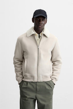 FAUX SUEDE CONTRAST JACKET - Zara фото 21