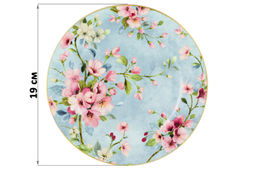 Набор тарелок для десертов 2 пр. 19*19*2 см Яблоневый цвет на голубом NEW BONE CHINA - Elan gallery фото 9