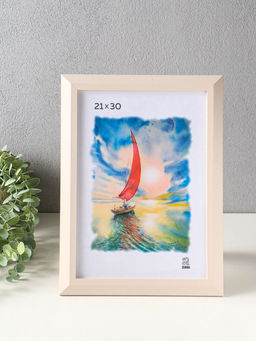 Рамка для фото 21×30 см,, TEMO, мдф, пластиковый экран, слоновая кость