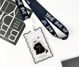 Футляр для карт на ленте ПО ПЛАНУ. "Сat under the bucket", transparent