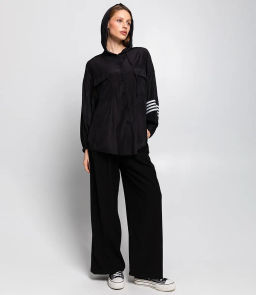 Рубашка #КТ22318, чёрный