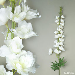 Цветок искусственный БЕЛЫЙ 107 см / ZHQ-1 /уп 200/