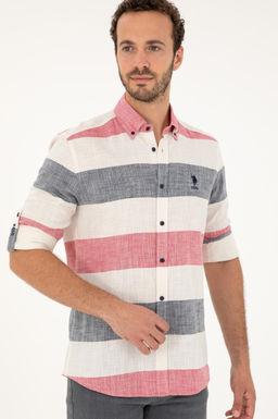 Мужская темно-синяя рубашка с длинным рукавом - U.s. polo assn фото 3