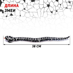 Животное радиоуправляемое Змея, свет, работает от аккумулятора, цвет черный - Simaland фото 2