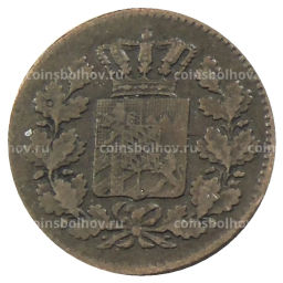 1 пфенниг 1868 года Германские государства  Бавария