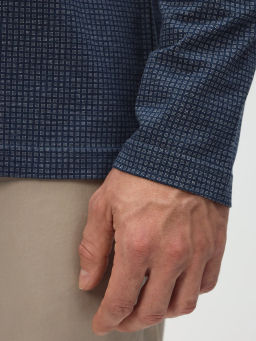 Джемпер мужской с воротником поло GREG G155-TD1246-LT6954 (синий)  фото 3