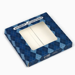 Цена за 5 шт. Коробка для шоколада квадратная Мужской, 10.2?10.2?1.4 см