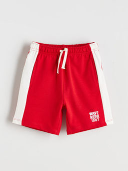 Beli Lastikli Yaz? Bask?l? Erkek ?ocuk ?ort